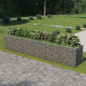 Gabion Raised Bed Galvanized Steel 212.6"x35.4"x39.4"