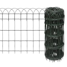 Garden Border Fence Powder-coated Iron 82'x2.1'