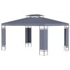Outsunny 10' x 13' Patio Gazebo, Double Roof Outdoor Gazebo Canopy Shelter with Screen Decorate Corner Frame, for Garden, Lawn, Backyard and Deck