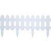 Lawn Edgings 25 pcs White 393.7" PP