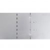 Set of 10 Flexible Lawn Fence Galvanized Steel 39.4" x 5.5"