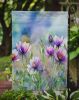 South Dakota Pasque Flowers in Watercolor Garden Flag Mailbox Flag Decorative Yard Flag Banner Outside Patio Artwork Yard Flower Beds, Garden Size
