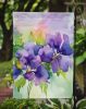 New Jersey Violet in Watercolor Garden Flag Mailbox Flag Decorative Yard Flag Banner Outside Patio Artwork Yard Flower Beds, Garden Size, Multicolor