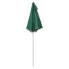 Garden Half Parasol with Pole 70.9"x35.4" Green