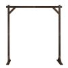 7.2ft Wooden Wedding Arch Dark Brown