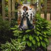La Catrina Skeleton Spooky Halloween Garden Flag Mailbox Flag Decorative Yard Flag Banner Outside Patio Artwork Yard Flower Beds, Garden Size