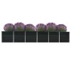 Garden Raised Bed Galvanized Steel 189"x31.5"x30.3" Anthracite