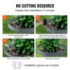 VEVOR Steel Landscape Edging, 5-pack Steel Garden Edging Borders, 39" L x 5" H Strips, Hammer-in Edging Border