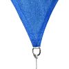 Outsunny 24' x 24' Sun Shade Sail Canopy, UV Block for Patio Backyard Lawn Garden, Blue