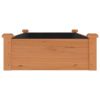 Garden Raised Bed with Liner Brown 47.2"x23.6"x9.8" Solid Wood Fir