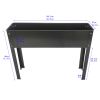 Elevated garden bed, metal elevated outdoor flowerpot box, suitable for backyard and terrace, large flowerpot, suitable for vegetable and flower book