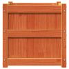 Garden Planters 2 pcs Wax Brown Solid Wood Pine