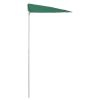 Garden Half Parasol with Pole 70.9"x35.4" Green