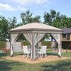 Outsunny 11' x 11' Pop Up Canopy Tent with Netting and Carry Bag, Instant Gazebo Sun Shelter, Tents for Parties with 121 Square Feet of Shade