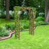 Free shipping 7FT  Beautiful And Practical Garden Arch Dark Brown YJ