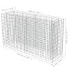 Gabion Raised Bed Galvanized Steel 70.9"x19.7"x39.4"