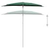 Garden Half Parasol with Pole 70.9"x35.4" Green