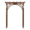 Free shipping 7FT  Beautiful And Practical Garden Arch Dark Brown YJ