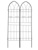 4 Pack Metal Garden Trellis 78.7" x 19.7" Rustproof Trellis for Climbing Plants Outdoor Flower Support Black