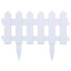 Lawn Edgings 25 pcs White 393.7" PP