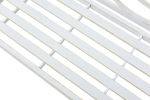 Outdoor Garden Patio Bench,Iron Metal Steel Frame Park Bench with Backrest and Armrest, Slatted Seat for Park, Yard & Porch, Balcony