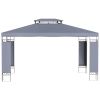 Outsunny 10' x 13' Patio Gazebo, Double Roof Outdoor Gazebo Canopy Shelter with Screen Decorate Corner Frame, for Garden, Lawn, Backyard and Deck
