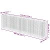 Gabion Raised Bed Galvanized Steel 141.7"x19.7"x39.4"