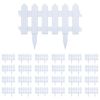 Lawn Edgings 25 pcs White 393.7" PP