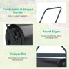 Lawn Roller with U-Shaped Handle for Garden Backyard
