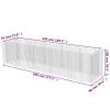 Gabion Raised Bed Galvanized Steel 177.2"x35.4"x39.4"