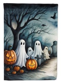 Ghosts Spooky Halloween Garden Flag Mailbox Flag Decorative Yard Flag Banner Outside Patio Artwork Yard Flower Beds, Garden Size, Multicolor (Default: Default)